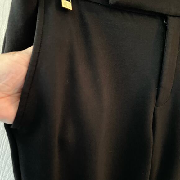 Ralph Lauren LRL Black Label Knit Viscose Blend Ankle Pants Sz M Stretch - Picture 3 of 13